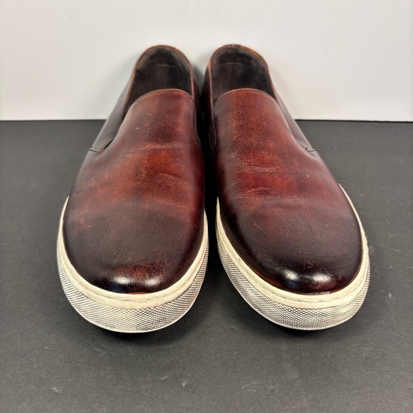 Kenneth Cole NY Leather Slip-On Sneakers Men’s Sz 13 (Fit Like 11) Brown main image 8